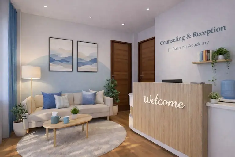 Mystic Academy reception area